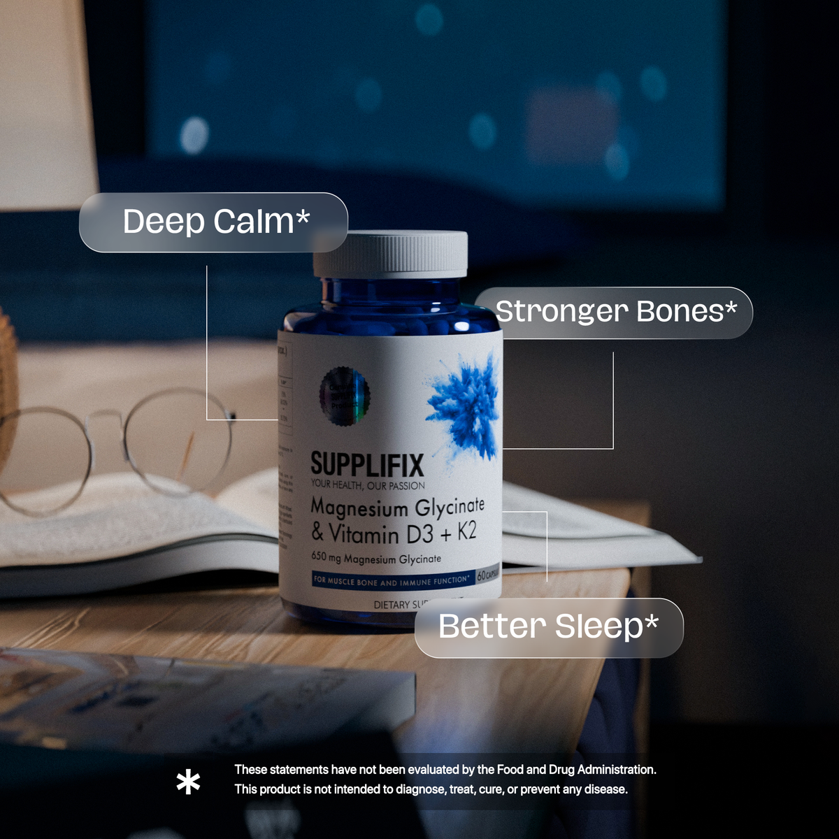 Magnesium Glycinate & D3 + K2